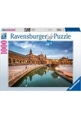 Puzzle 1.000 Teile Plaza De Espaa, Sevilla von Ravensburger 17616