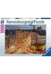 Puzzle 1000 pezzi Madrid La Gran Va di Ravensburger 17325