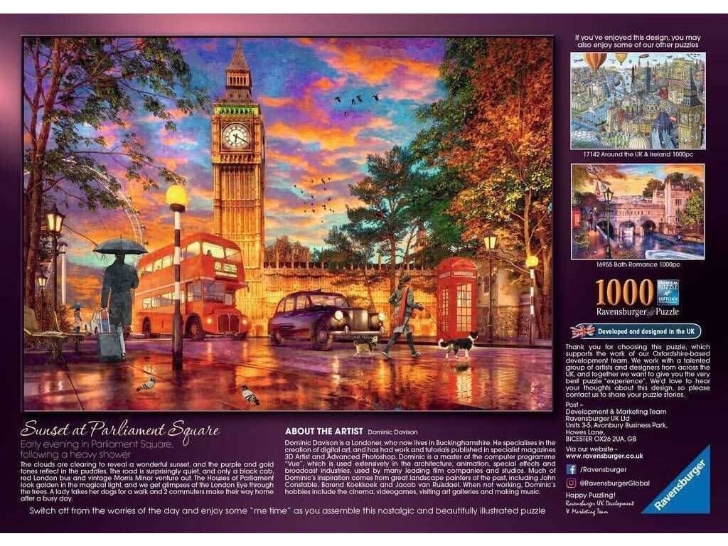 Puzzle 1.000 pezzi Piazza del Parlamento - Londra Ravensburger