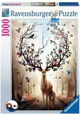 Puzzle 1.000 Teile Magischer Hirsch von Ravensburger 15018