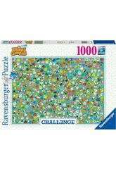 Puzzle 1000 pezzi Animal Crossing Challenge Ravensburger 17454