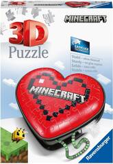 Puzzle 3D Minecraft Estuche Corazn Ravensburger 11285