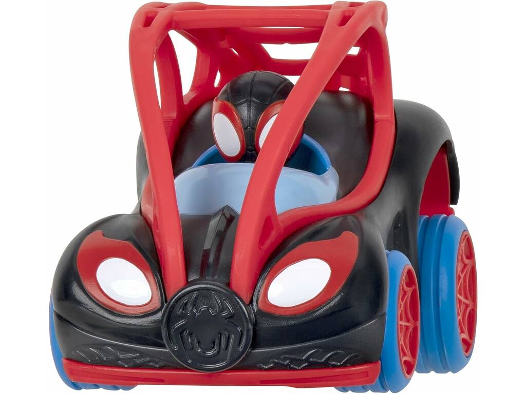 Marvel Spidey And His Amazing Friends Vehículo Power Rollers con Personaje