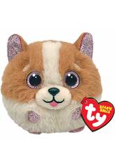 Peluche 7 cm. Tanner Chien brun TY 42538