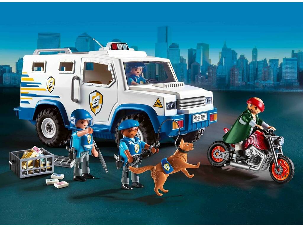 Playmobil Action Heroes Transporte Dinero Policía 71597