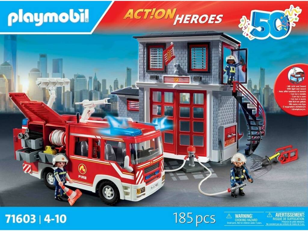 Playmobil Action Heroes Mega Set Bomberos 71603