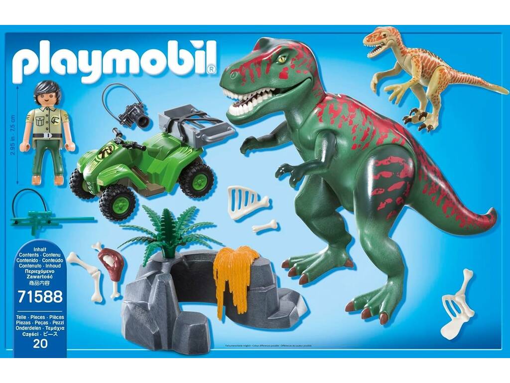 Playmobil Dinos Tyrannosaurus Rex avec explorateur 71588