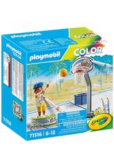 Playmobil Color Crayola Skater com Basquetebol