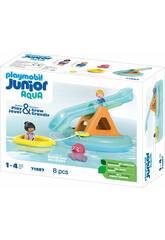 Playmobil Junior le de bain aquatique avec toboggan 71687