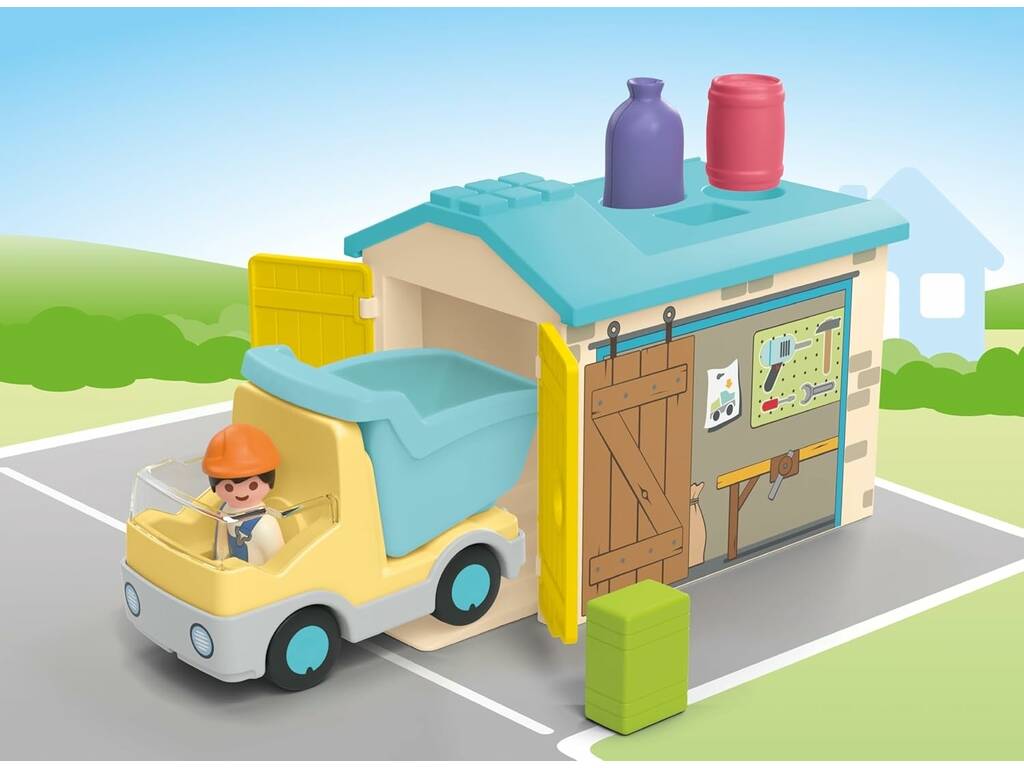 Playmobil Junior Camion con garage 71686