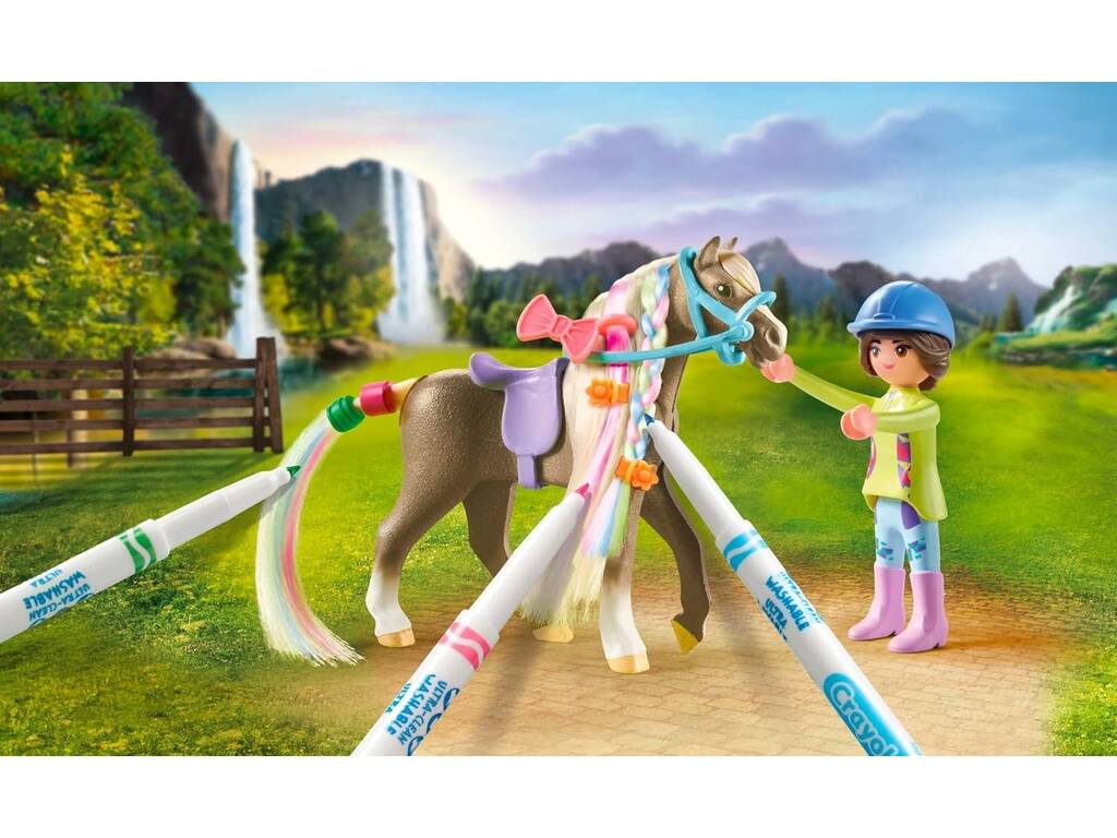 Playmobil Horses Of Waterfall Set Caballo para Colorear 71640