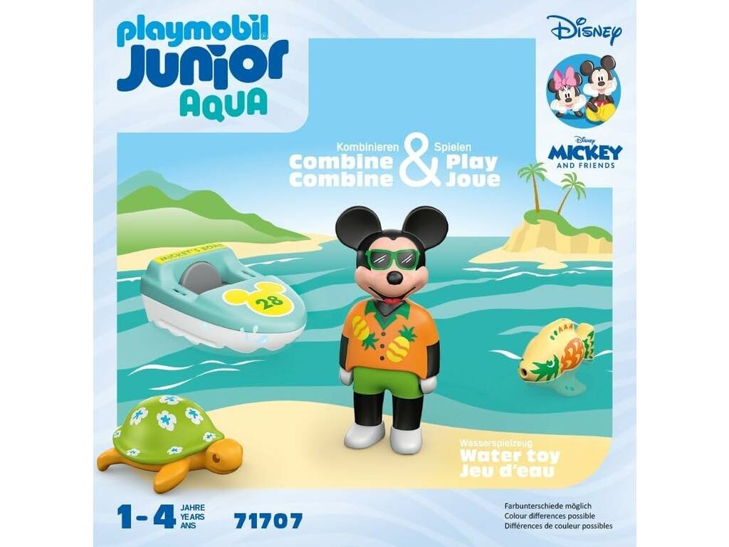 Playmobil Junior Aqua Disney Le bateau de Mickey Mouse