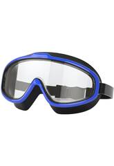 Maschera subacquea blu per adulti con protezione antiappannamento e UV