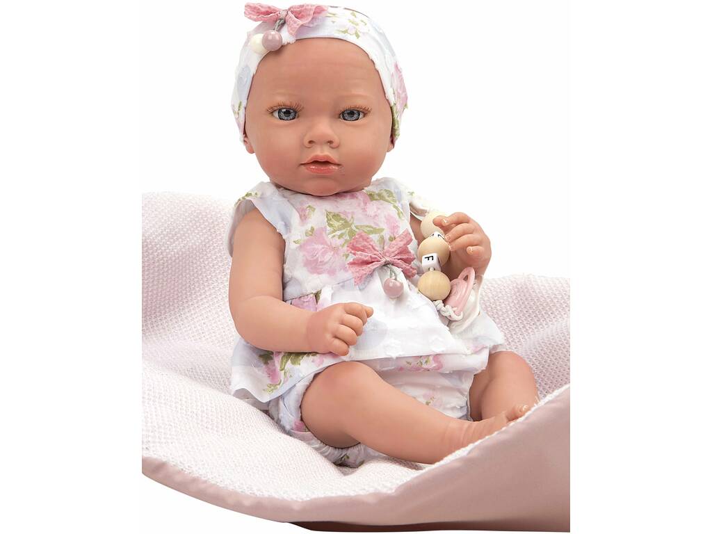 Reborn Baby Puppe 38 cm. Inna Rosa mit Decke Arias 98106