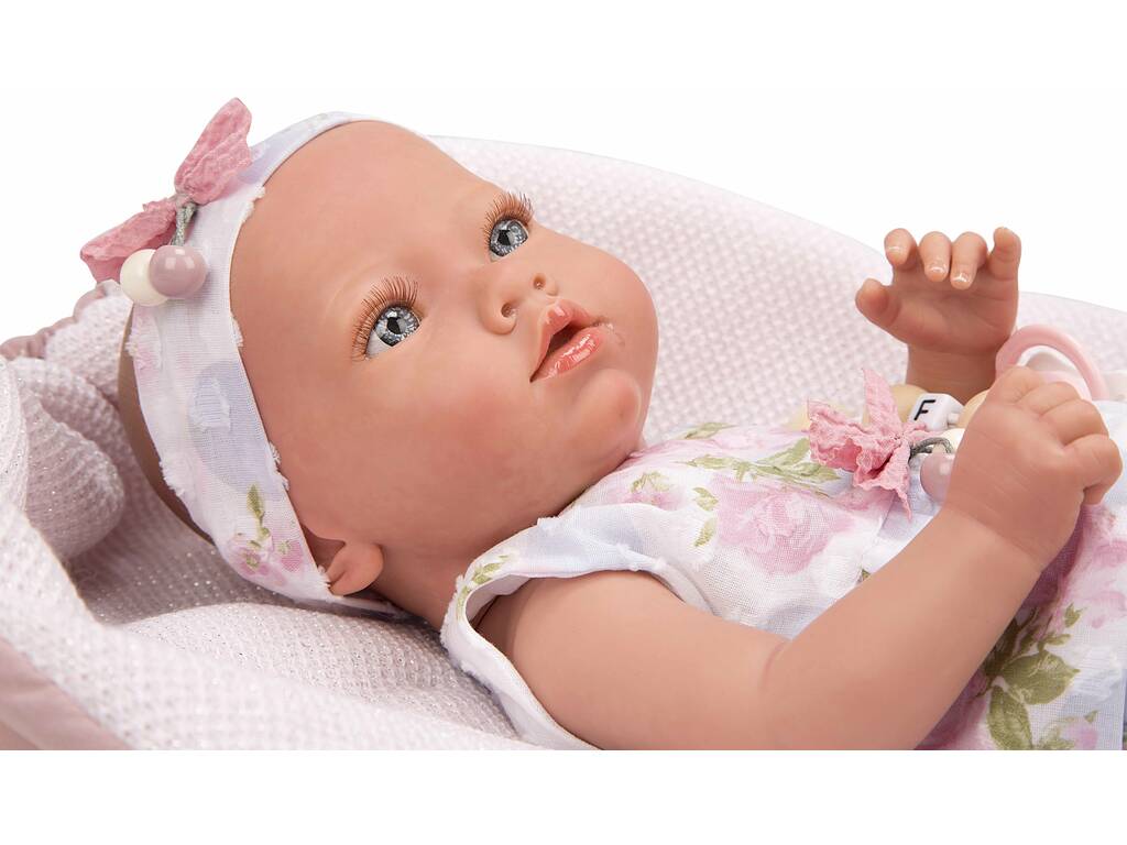 Reborn Baby Puppe 38 cm. Inna Rosa mit Decke Arias 98106