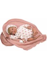 Cristina Reborn Baby Doll Rose 40 cm. avec couverture Arias 98141