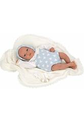 Bambola Beb Reborn 45 cm. Ian Blu con coperta Arias 98142