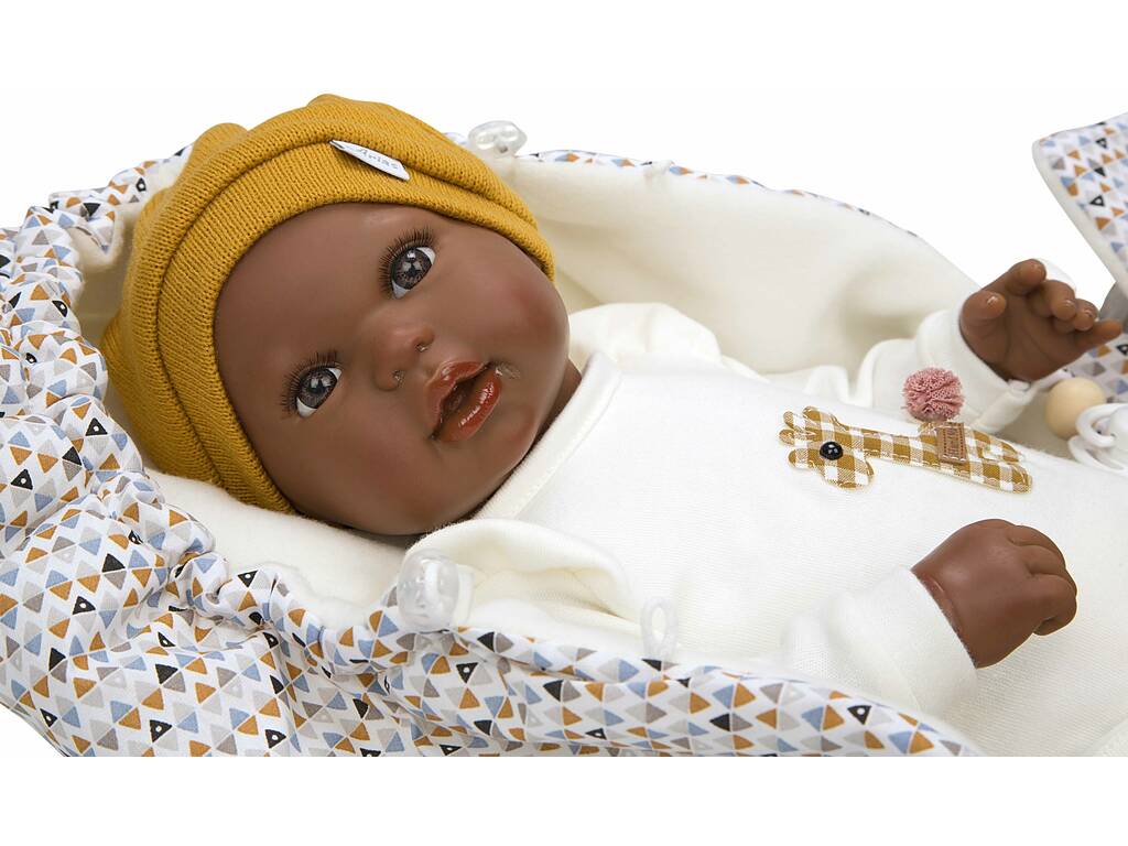 Reborn-Babypuppe 45 cm. Raphael mit Tragetasche Arias 98120