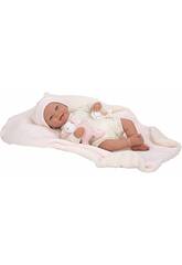 Bambola Beb Reborn 45 cm. Viviane con coperta e peluche Arias 98147