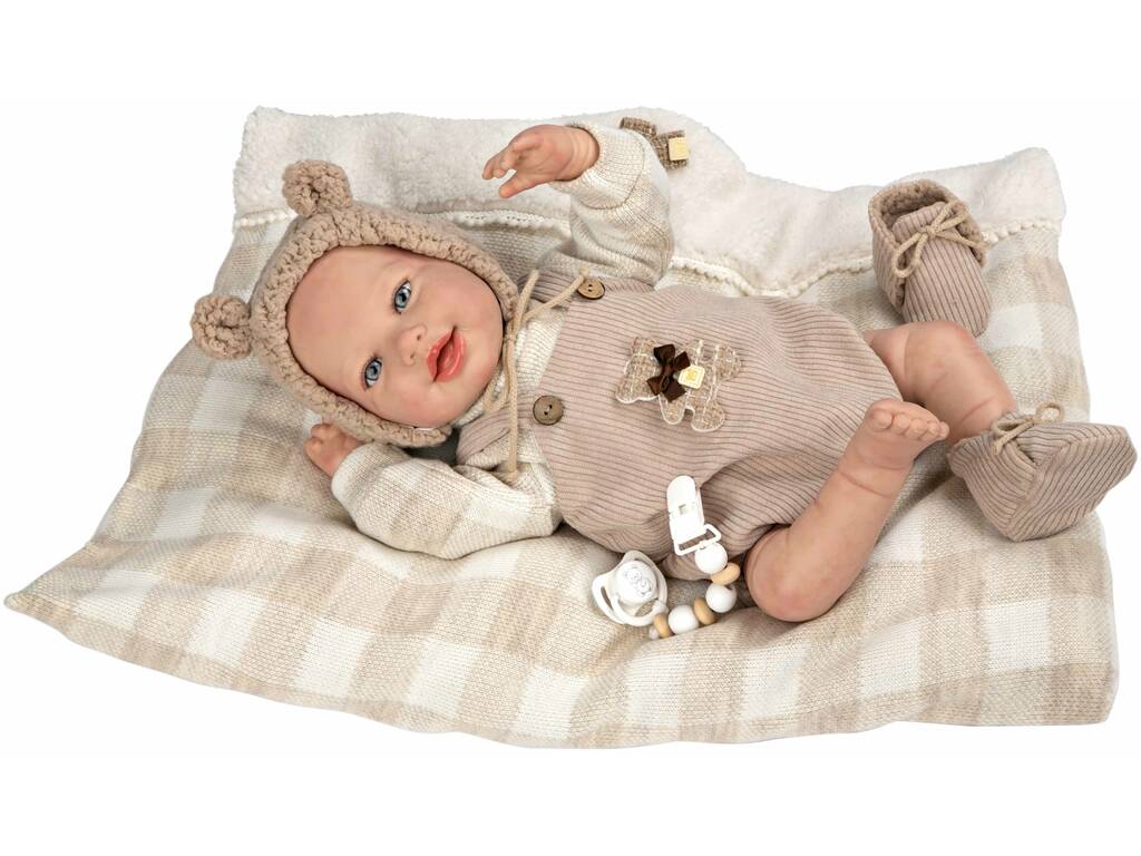 Muñeco Reborn 45 cm. Rubén Con Cojín de Arias 98170