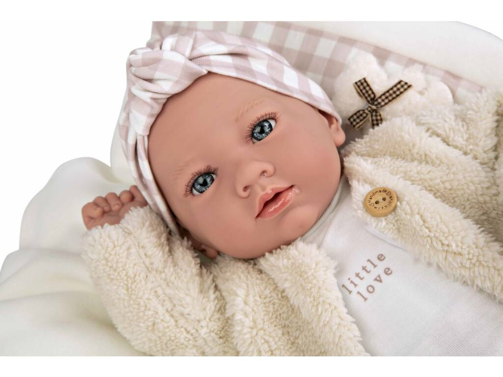 Babypuppe Elegance Aria Rosa 40 cm mit Kissen von Arias 60824