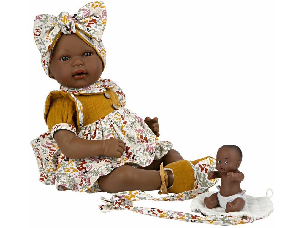 Muñeca Elegance 42 cm. Mies Mulato y Arán Mostaza de Arias 65370