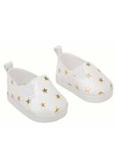 Set Zapatos Blancos con Estrellitas para Muñeca 40 cm. Arias 6381