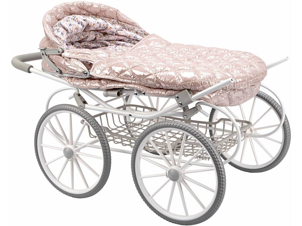 Puppenwagen Fantasy mit Verdeck und Tasche von Arias 40870