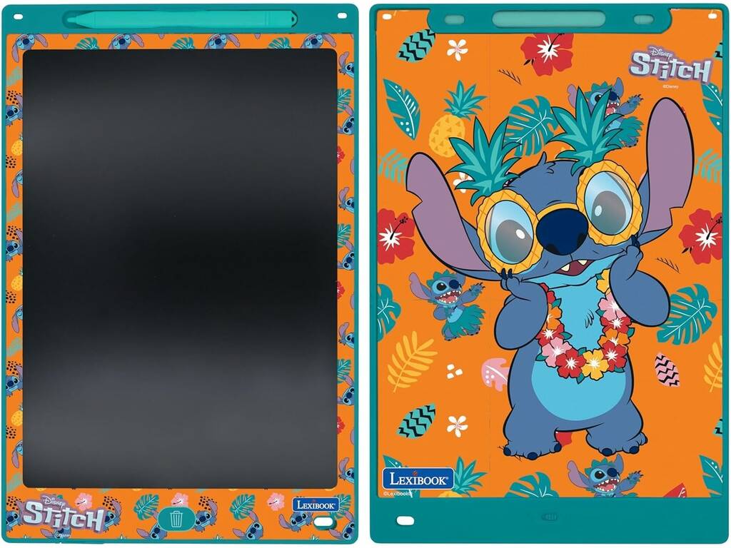 Disney Classics Stitch Tableta de Dibujo Electrónica con Plantillas Lexibook CRT10D