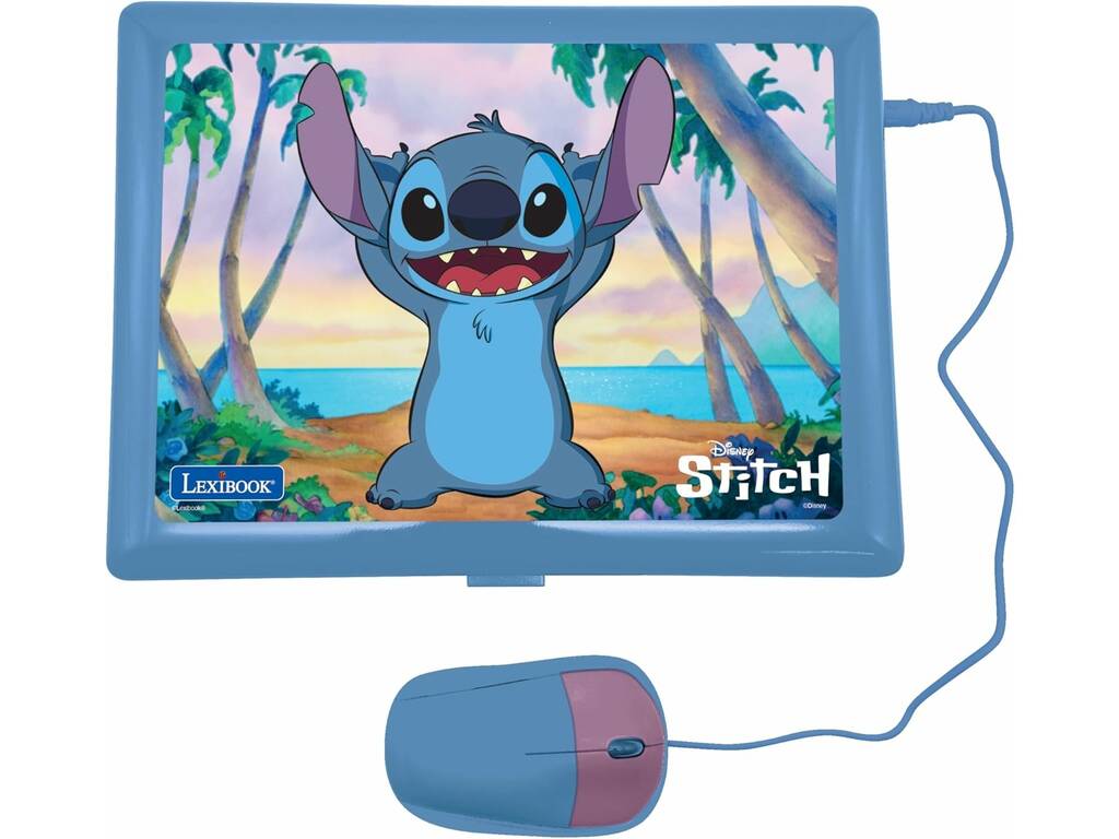 Stitch Ordenador Bilingüe Educativo 124 Actividades Lexibook JC598Di2