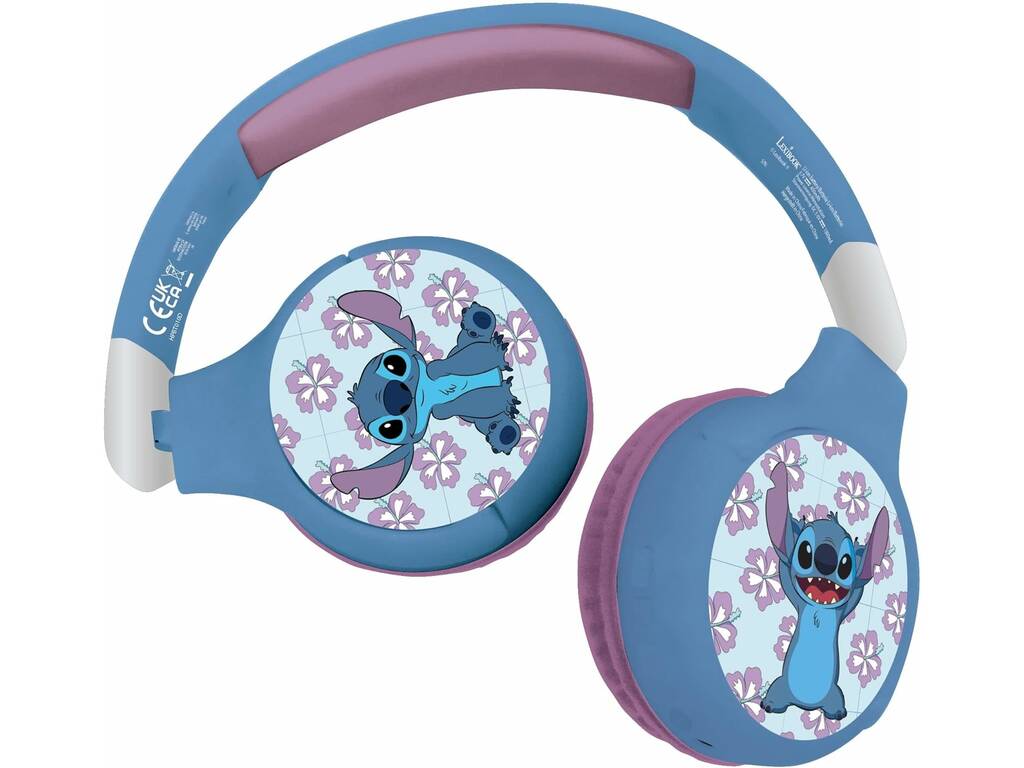  Disney Classics Stitch Auricolari Piegabili 2 in 1 Lexibook HPBT010D