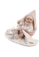 Poupe Martina Newborn 42 cm. Barboteuse et couverture Babesa Nana 5501