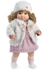 Muñeca Sandra Habladora 42 cm. Chaqueta Gris de Berbesa 4425