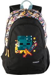 Minecraft pixel primaire sac à dos double compartiment adaptable au chariot Toybags T434-961