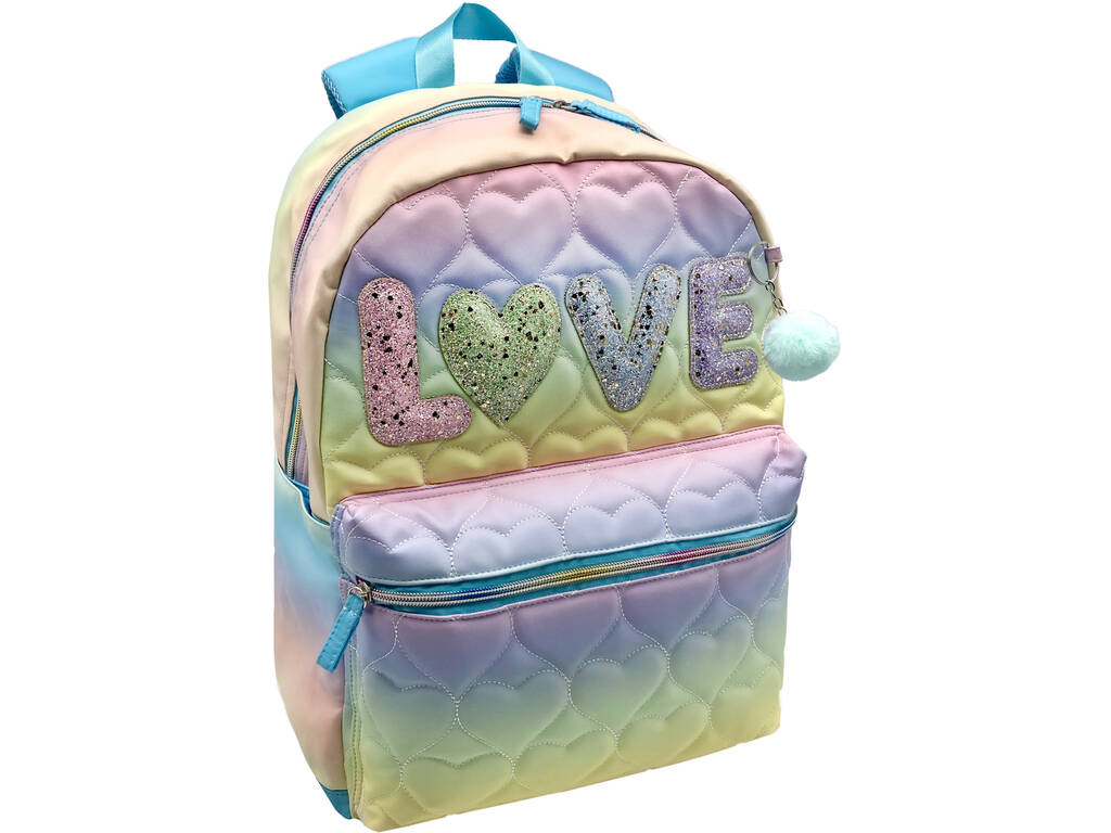 Blin Blin Love Mochila Americano con Accesorio Pom-Pom de Toybags T433-1027