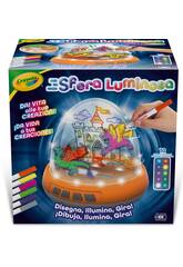 Sfera luminosa Crayola con 10 luci colorate