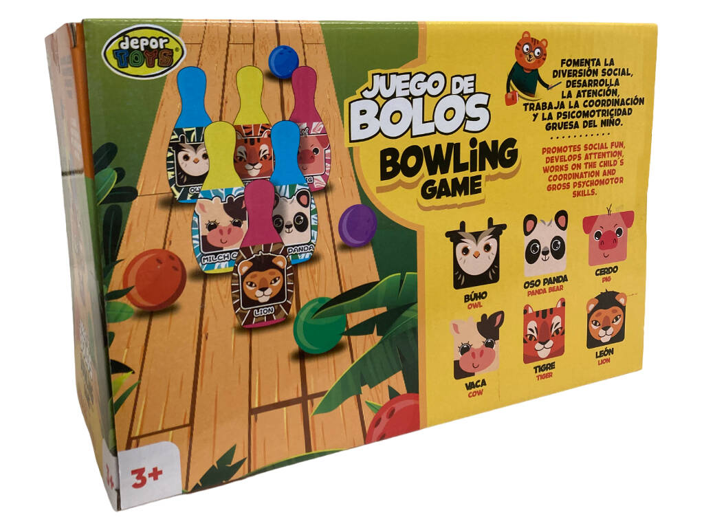 Jeu de quilles pour animaux