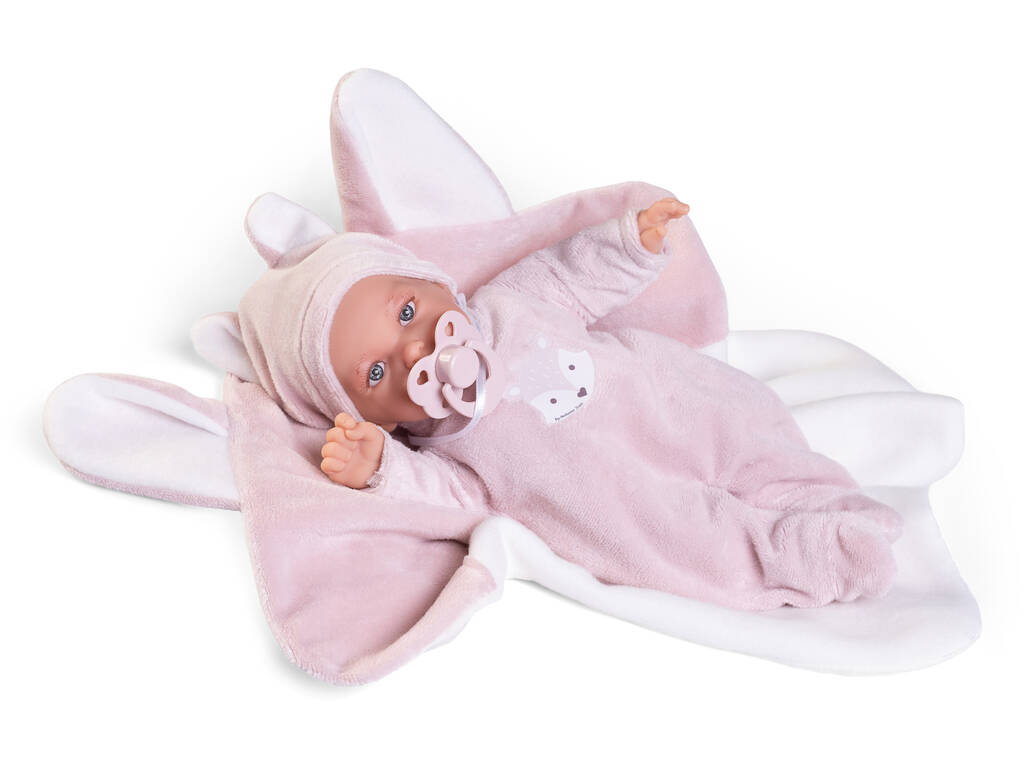 Petit Blandito Baby Doll 27 cm avec couverture Antonio Juan 12439