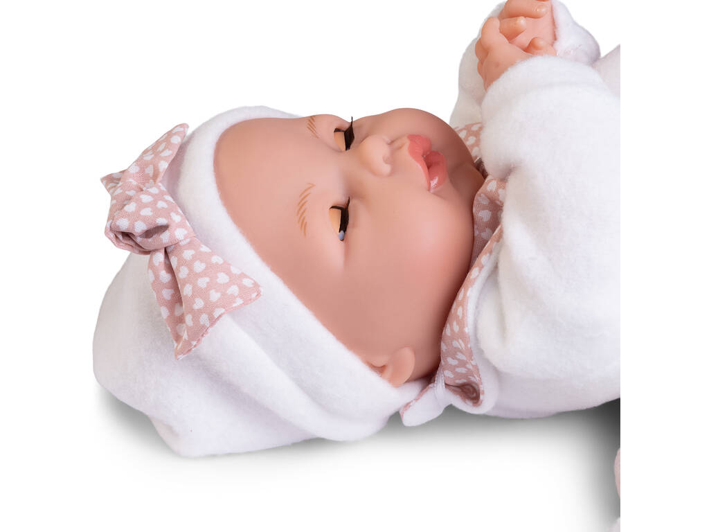 Bimba Lagrimitas Baby Doll 37 cm avec petit lit Antonio Juan 14363