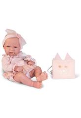 Nouveau-né Baby Doll Lea Kitty Bag 42 cm Antonio Juan 50403