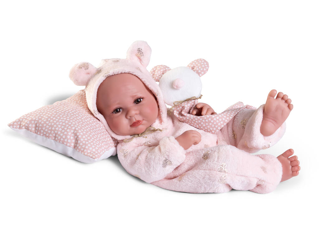 Nouveau-né Baby Doll Luca Pajama Teddy Bear 42 cm Antonio Juan 50416