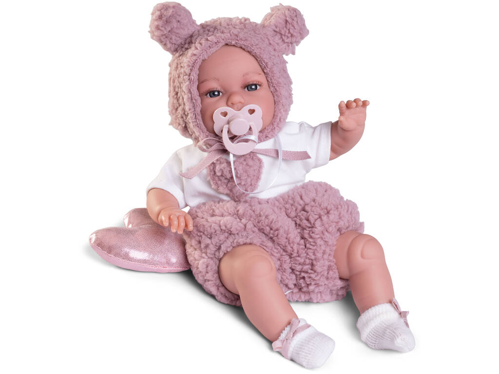 Poupée Toneta Posturitas 34 cm avec coussin en forme de coeur
