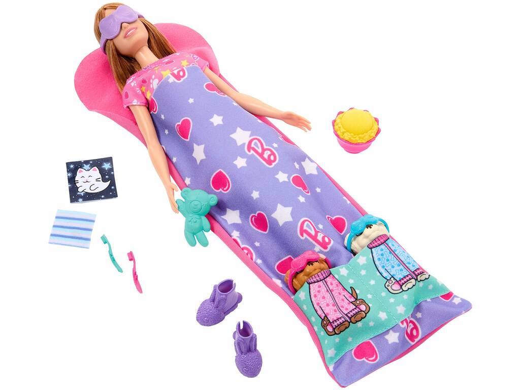 Mattel Poupée Barbie Puppy Sleepover HXN01