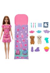 Mattel Poupe Barbie Puppy Sleepover HXN01