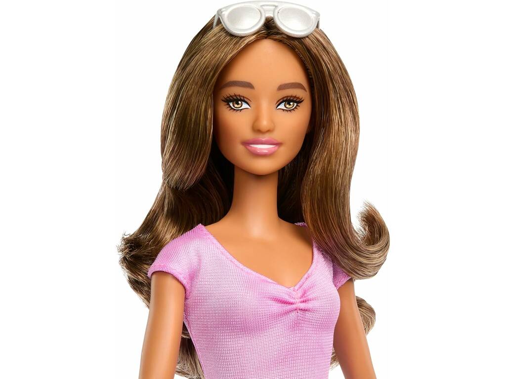 Barbie Fashionista Muñeca Falda Violeta con Volantes