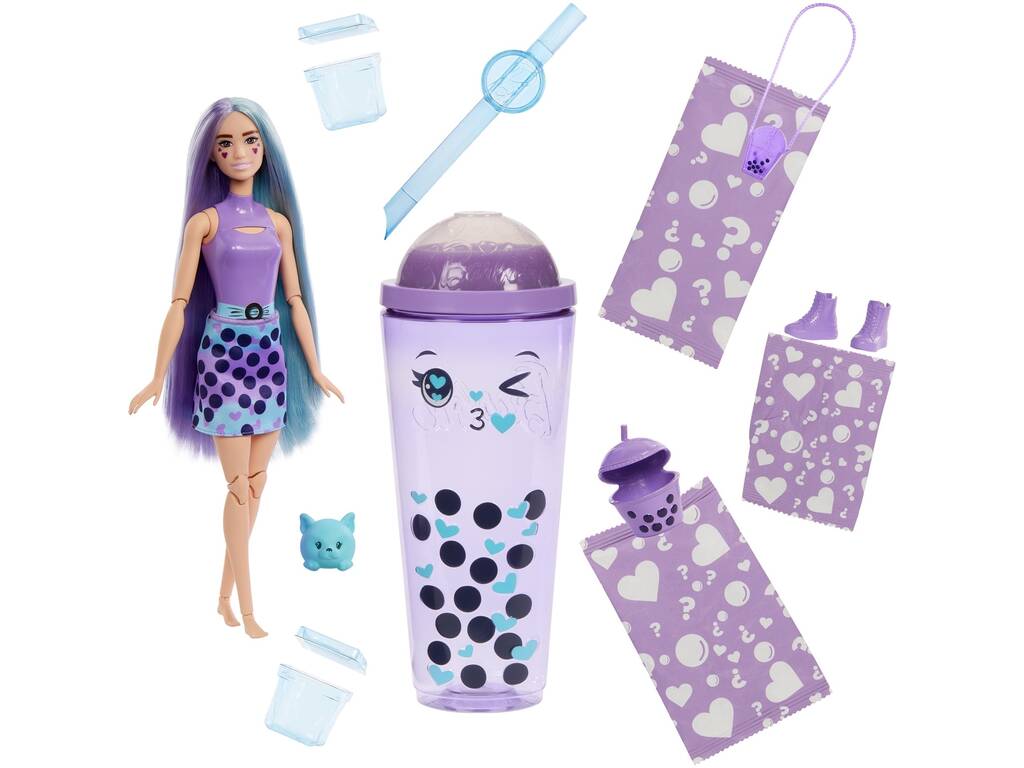 Barbie Pop! Reveal Té De Burbujas Leche De Maranga de Mattel HTJ19