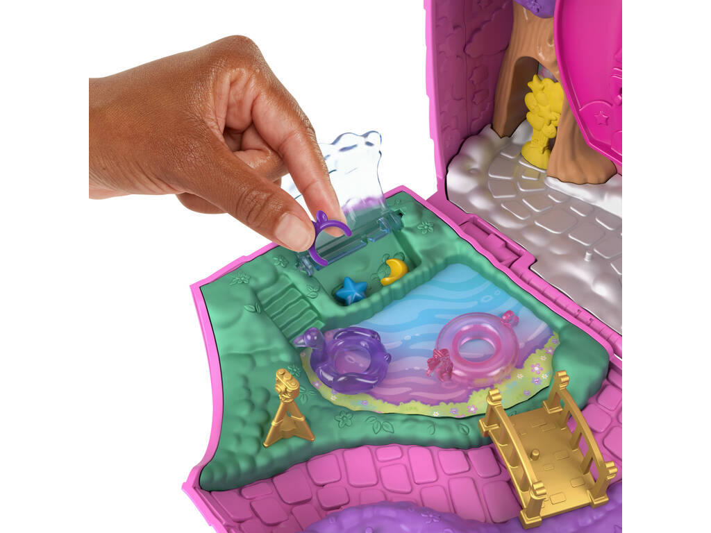 Polly Pocket Cofre Mini Muñecas Unicornio Partyland de Mattel HYD96