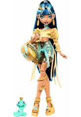 Monster High Boneca Cleo De Nile com Hissette Mattel HXH74