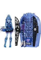 Monster High Skulltimate Secrets Puppe Abbey Bominable mit Schrank von Mattel HXH87