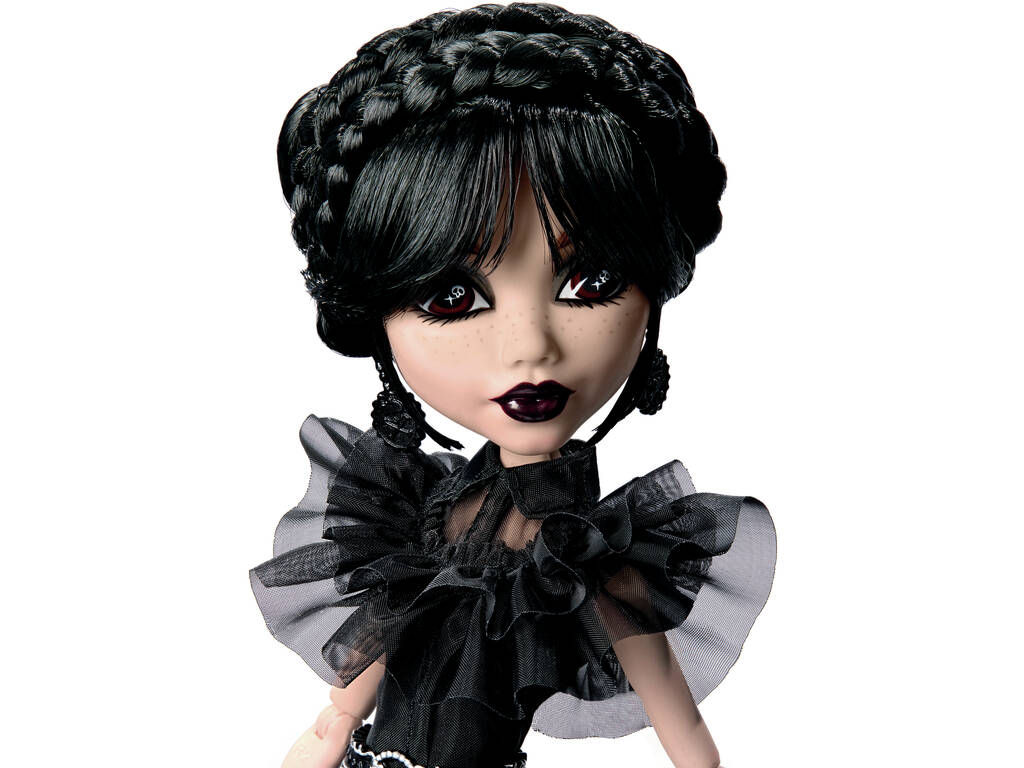 Monster High Wednesday Muñeca Miércoles con Vestido del Baile Rave'n Mattel HXJ03